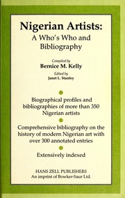 Nigerian artists : a who's who and bibliography